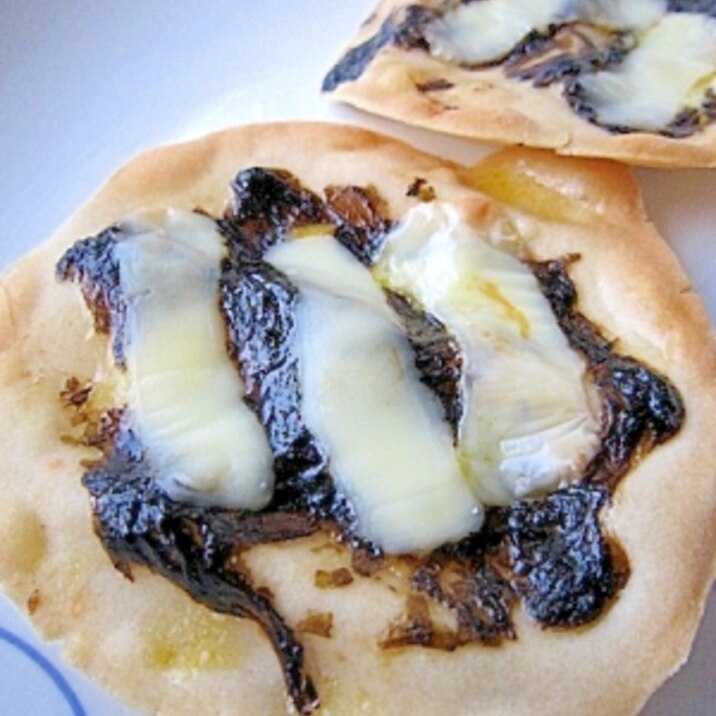 餃子の皮で★海苔の和風おつまみピザ